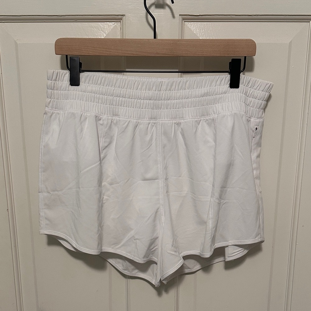 White Women's Athletic Shorts